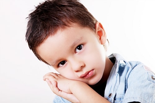 child lacking in confidence