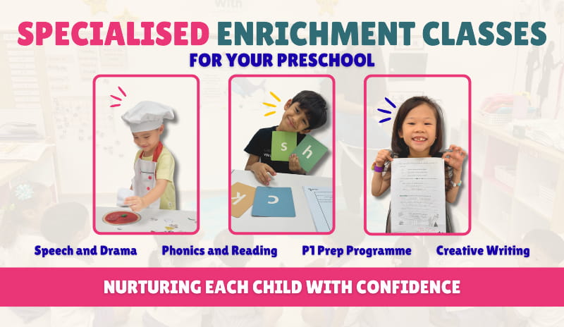Enrichment classes in preschools across Singapore